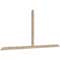 Ekena Millwork Portland Smooth Timber Gable Bracket, Douglas Fir, 108"W x 49"H x 1 1/2"D x 3 1/2"F, 11/12 Pitch GBW108X49X0204POR00SDF - alternate 2